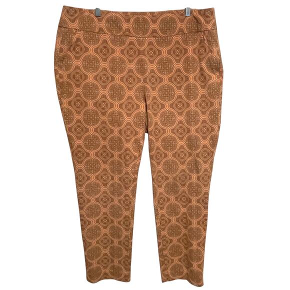 Soft Surroundings Canyon Sunset Ankle Pants Womens Sz 1X Superla Stretch Pullon - Picture 2 of 12